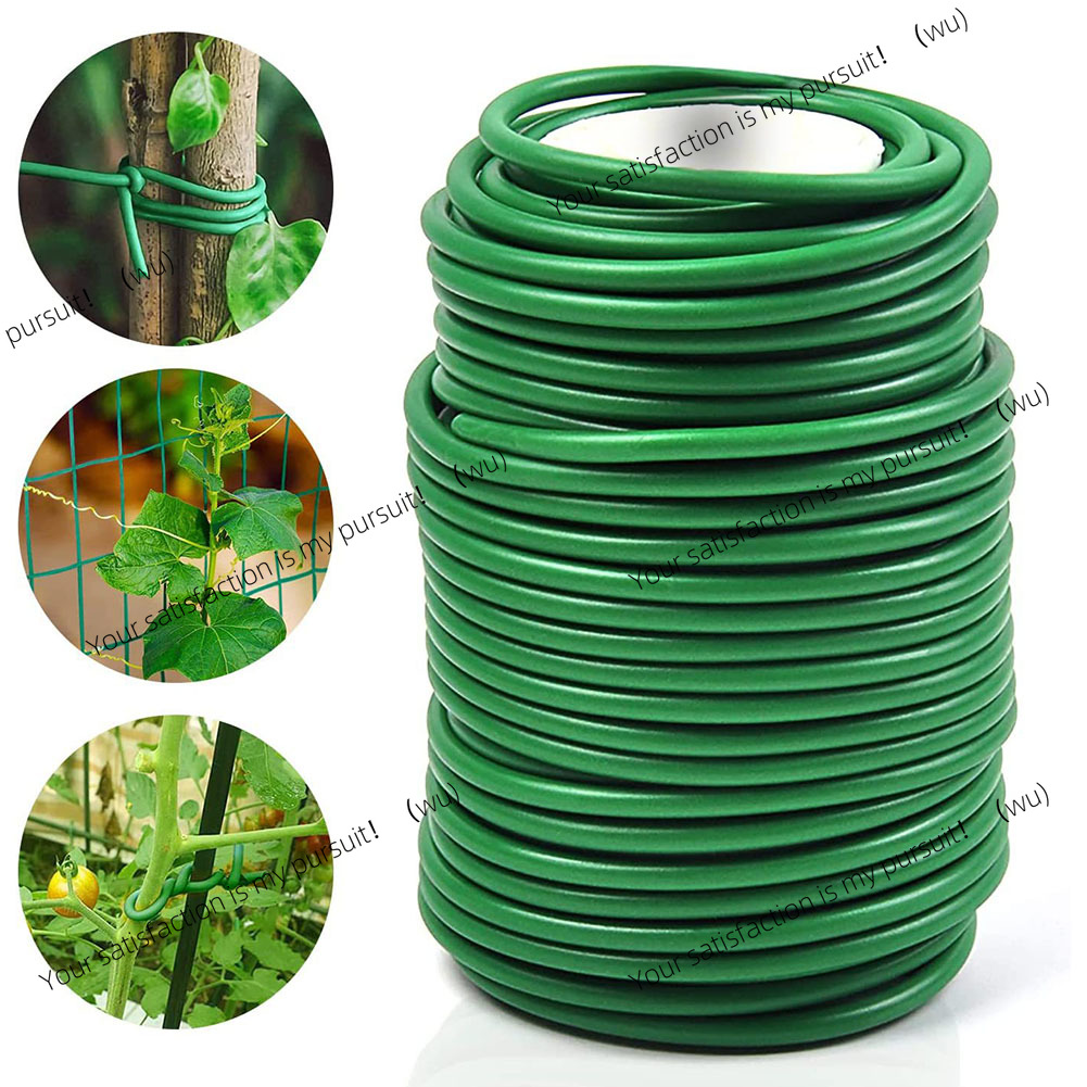 Garden Wire Twist Tie - Kawat Penyangga Tanaman 8m/10m, Hijau, Lembut,