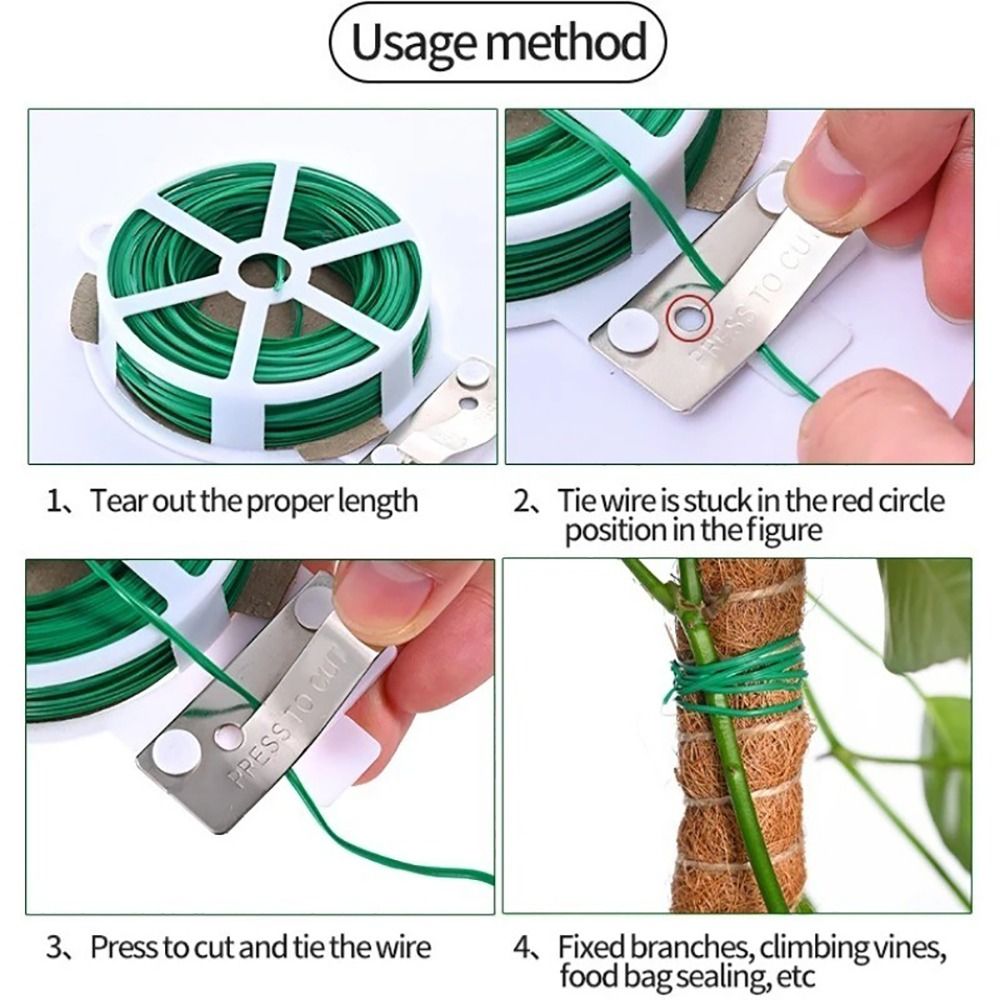 1 Buah Ikatan Kabel Kawat Besi - Garden Wire Twist Tie ulasan dan harga