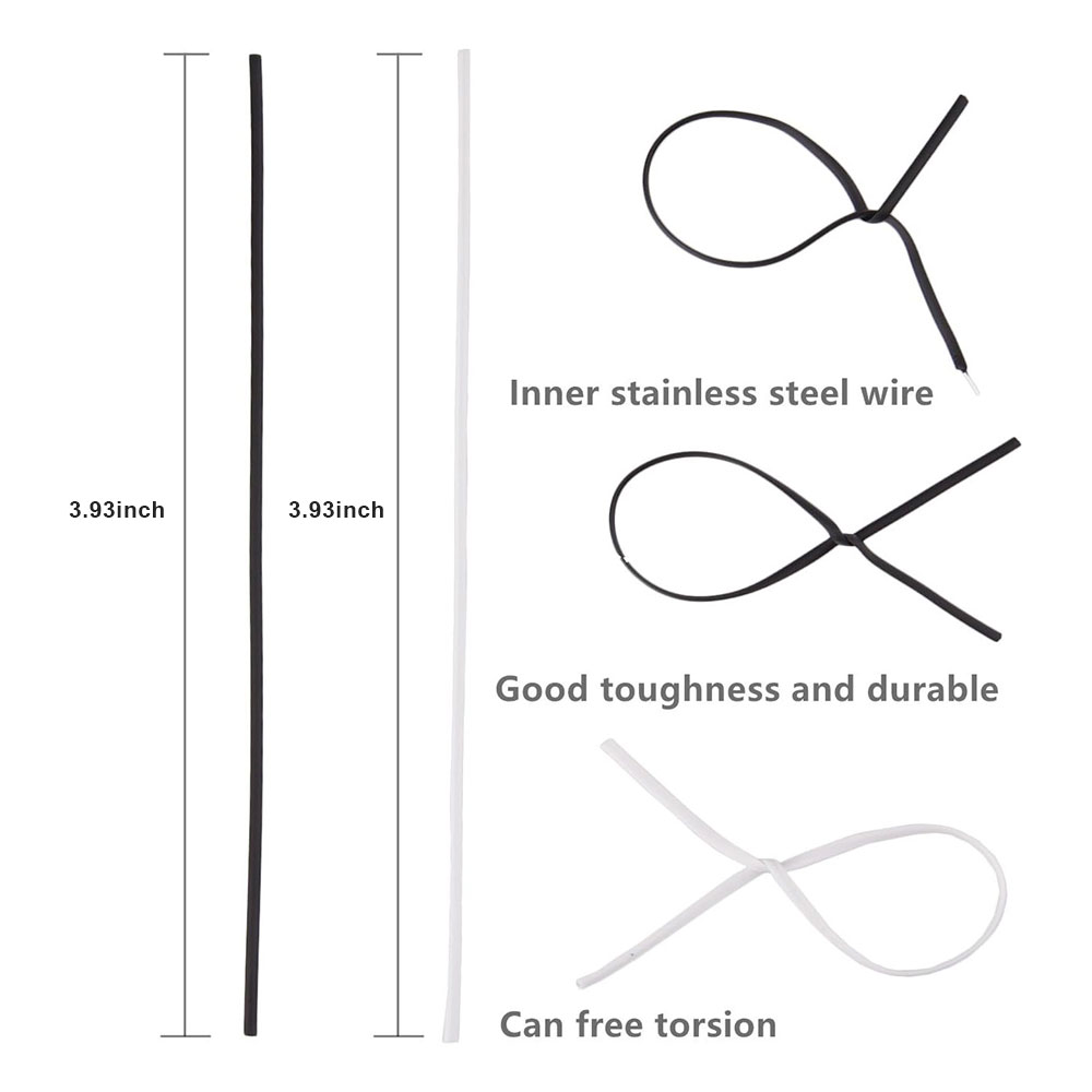 100 Buah Ikatan Putar Kawat Be - Garden Wire Twist Tie ulasan dan harga