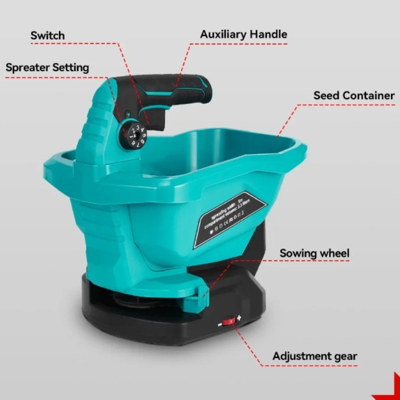 Penyebar Pupuk Otomatis 6 Gigi - Gardening Tools Electric ulasan dan harga