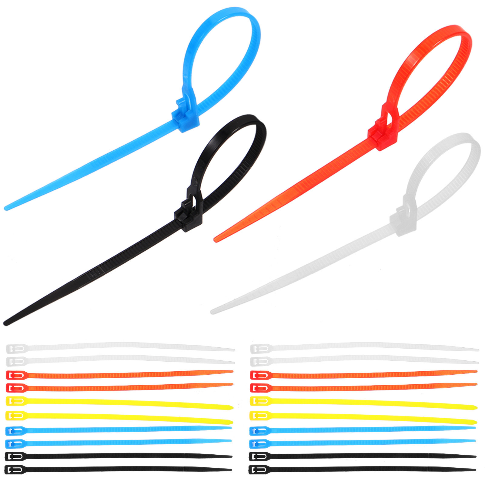 500Pcs Pengikat Kabel Nilon Se - Garden Wire Twist Tie ulasan dan harga