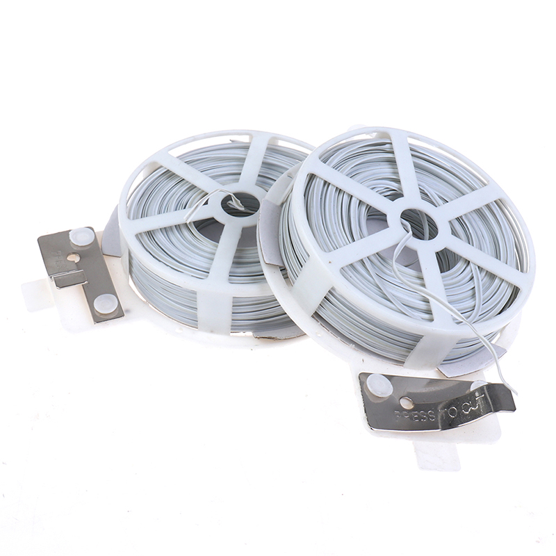 1Pc (50m) putih multi-fungsi k - Garden Wire Twist Tie ulasan dan harga