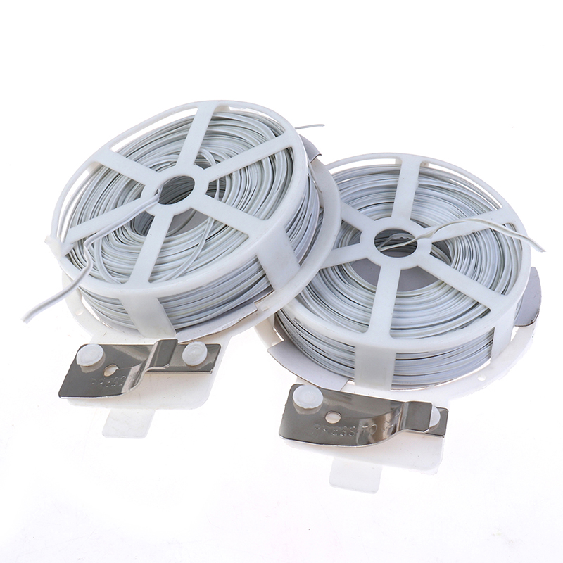 1Pc (50m) putih multi-fungsi k - Garden Wire Twist Tie ulasan dan harga